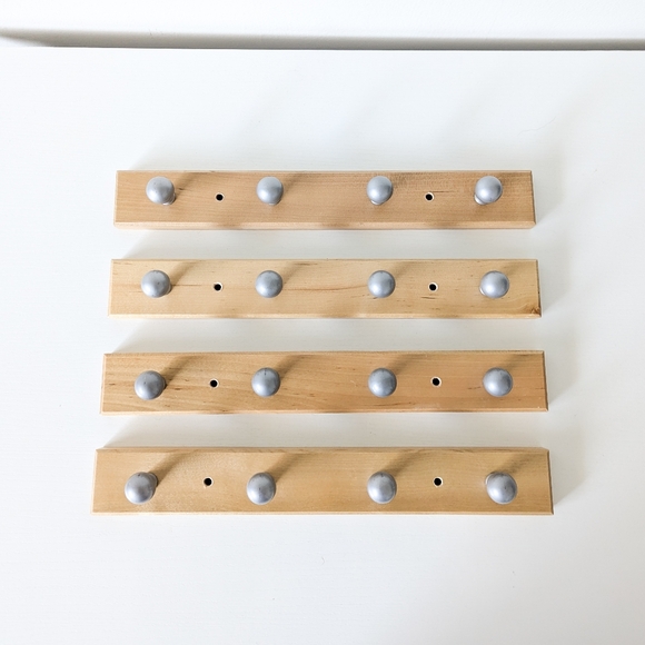 SET of 4 Ikea FLANG Wooden Wall Hangers - Picture 11 of 11